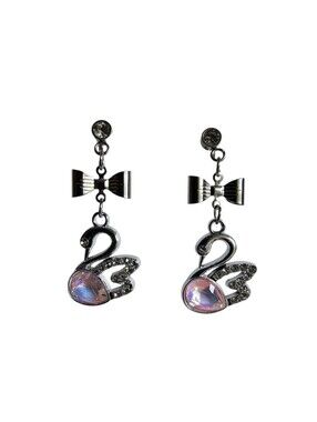 Swan Drop Earrings
